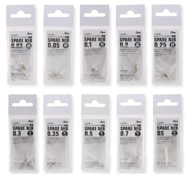 Copic Multiliner SP Pen Spare Nibs