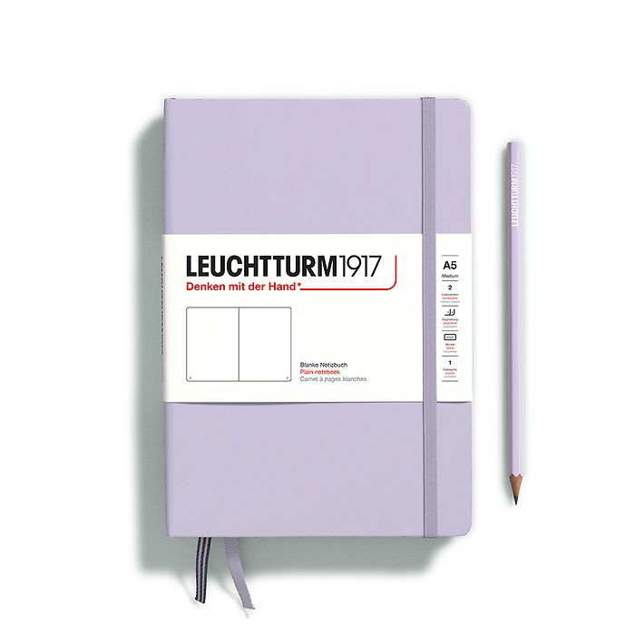 LEUCHTTURM1917 Notebook - A5 Hard Cover Lilac (Blank)