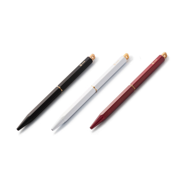 Classic Revolve-Portable Ballpoint Pen - Red/White/Black