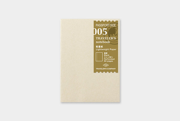 005 Passport Size - Lightweight Paper