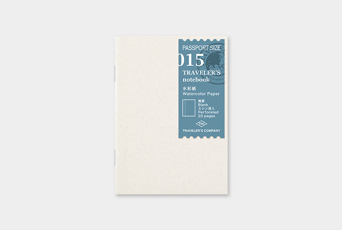 015 Passport Size - Watercolor Paper