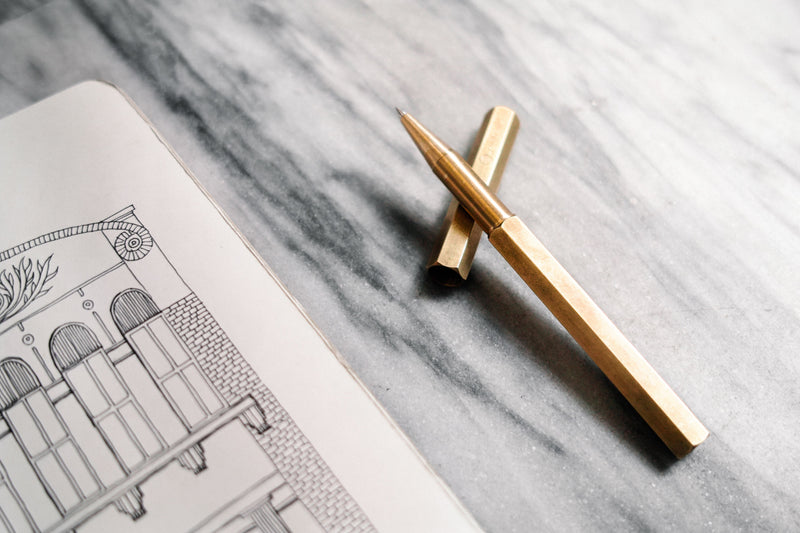 Classic Revolve-Rollerball Pen (Brass)