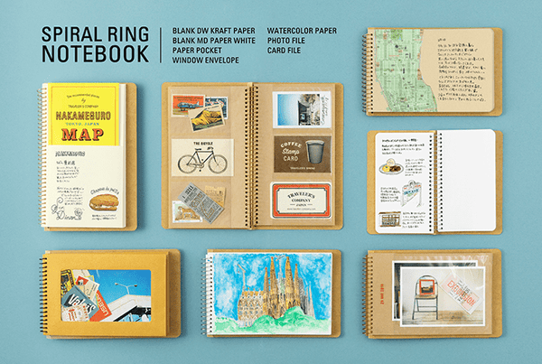 TRC SPIRAL RING NOTEBOOK - A5 Slim - Water Color Paper